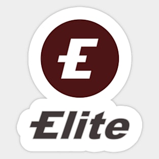 Elite Logo n Text Sticker